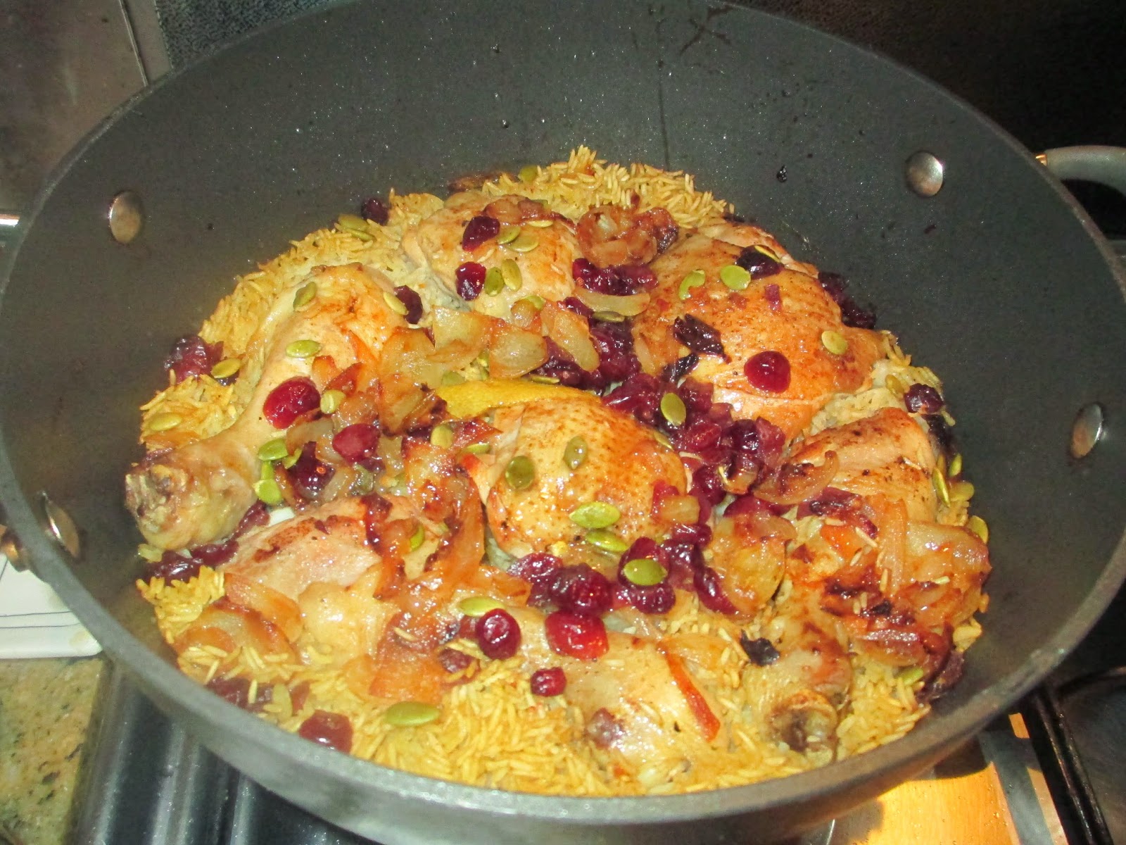 Braised Chicken with Spiced Rice Karen Martini's recipe Laws of the