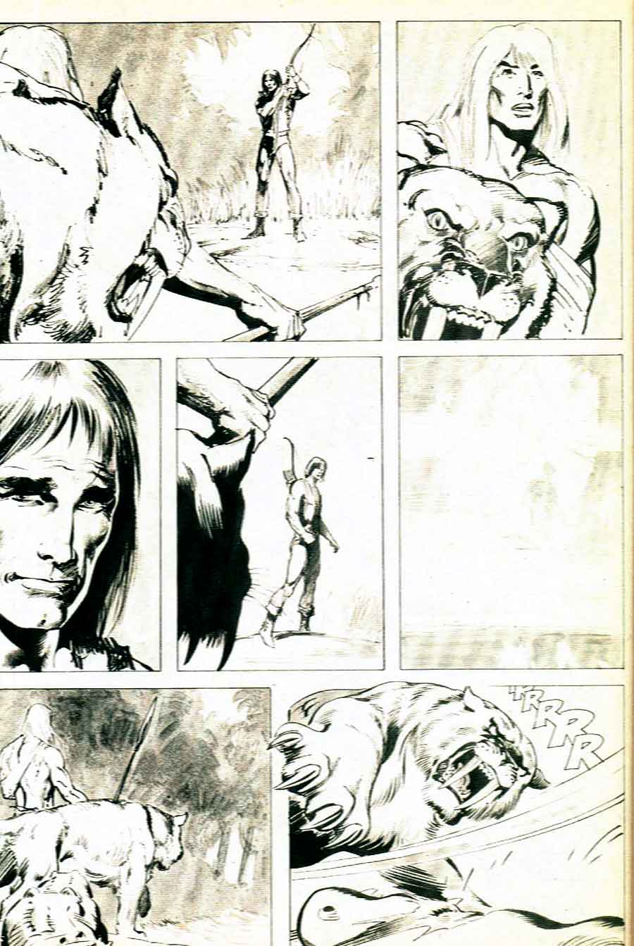 Savage Tales v1 #10 conan marvel comic book page art by Neal Adams