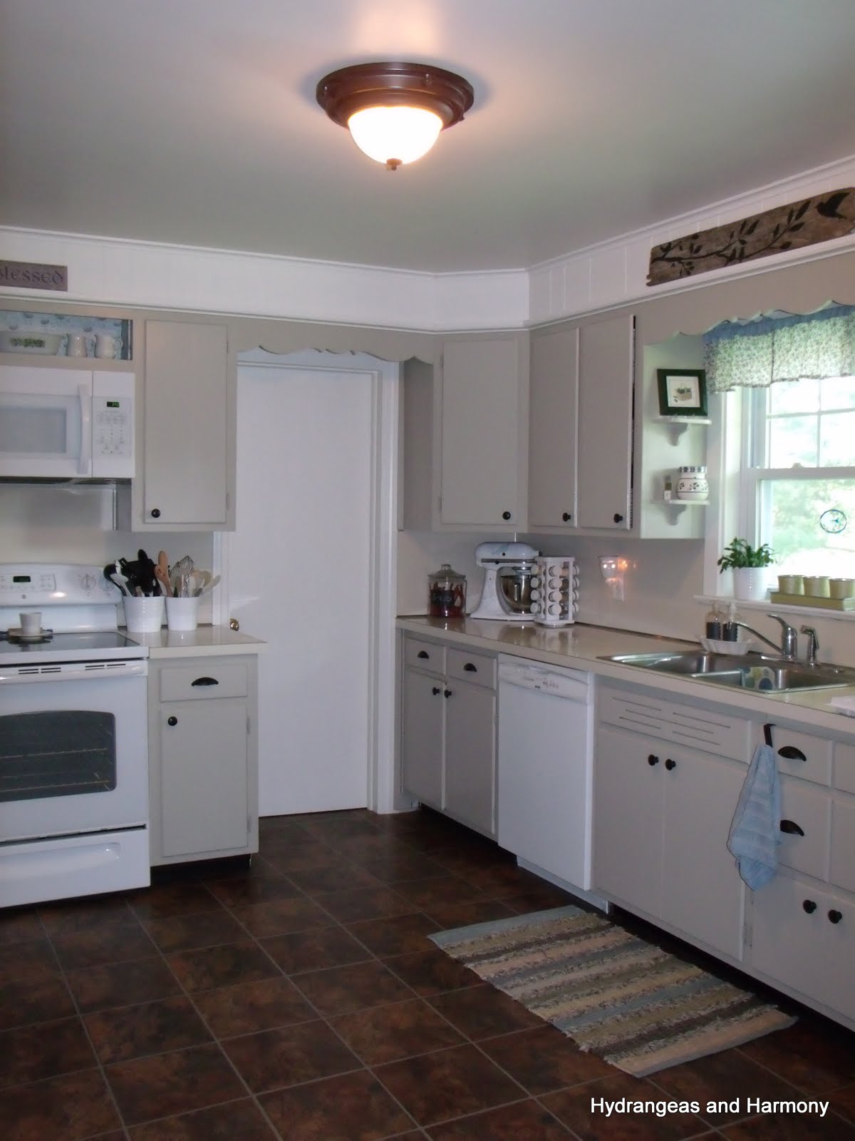 Hydrangeas and Harmony Gray Cottage Kitchen Reveal