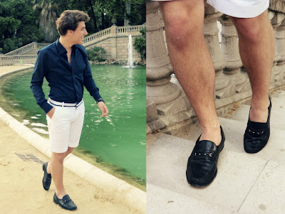 moccasins with shorts