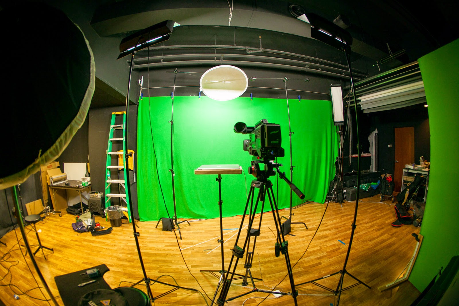 Green screen studio set up