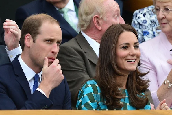 Prince William and Catherine, the Duchess of Cambridge attended the men's singles final match between Serbia's Novak Djokovic and Switzerland's Roger Federer.