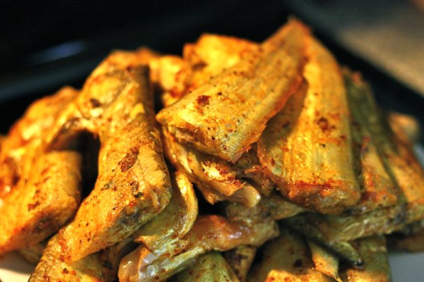 Food: fish curry [pabda] in tomato + mustard