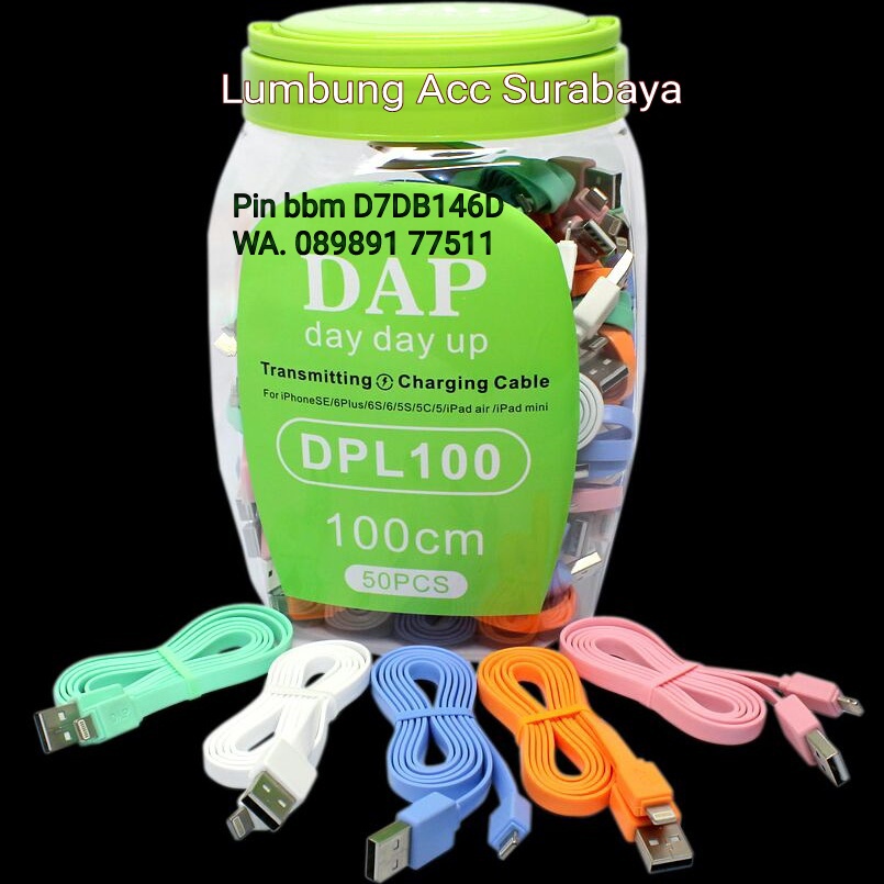 kabel data dap 2a high quality iphone 5 dan android kabel data dap 2a high quality iphone 5 dan android