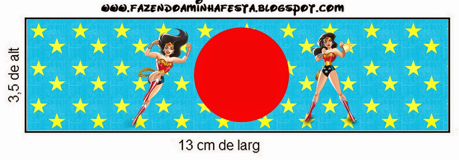 Wonder Woman, Free Printable Labels.