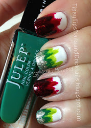 dip nails christmas dye simple nauti hand