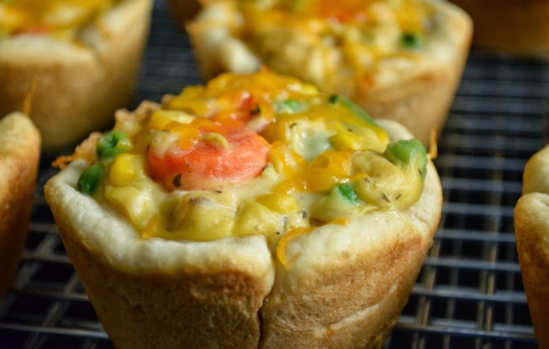For the Love of Dessert Chicken Pot Pie Cupcakes