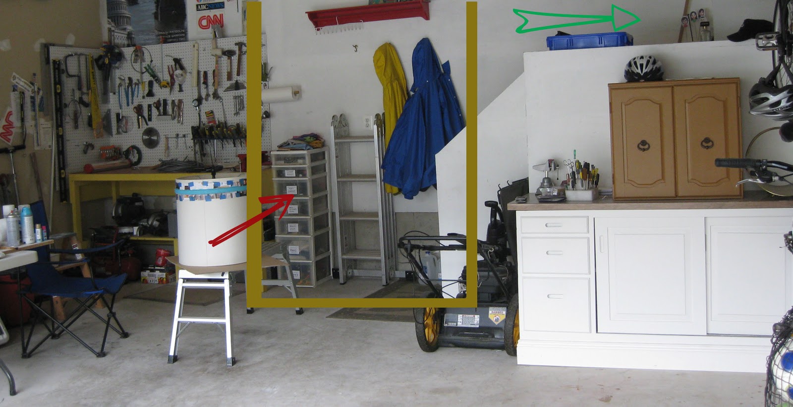 how to incorporate a mini-mudroom to your garage
