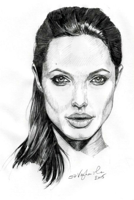 Drawing from experience...: Angelina Jolie