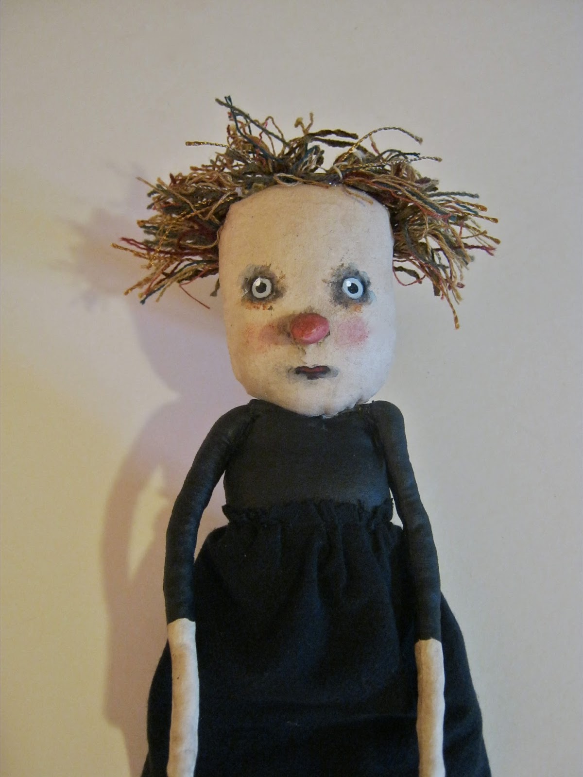 Sandy Mastroni Odd Girl doll and Odd boy , puppet like , Sandy Mastroni