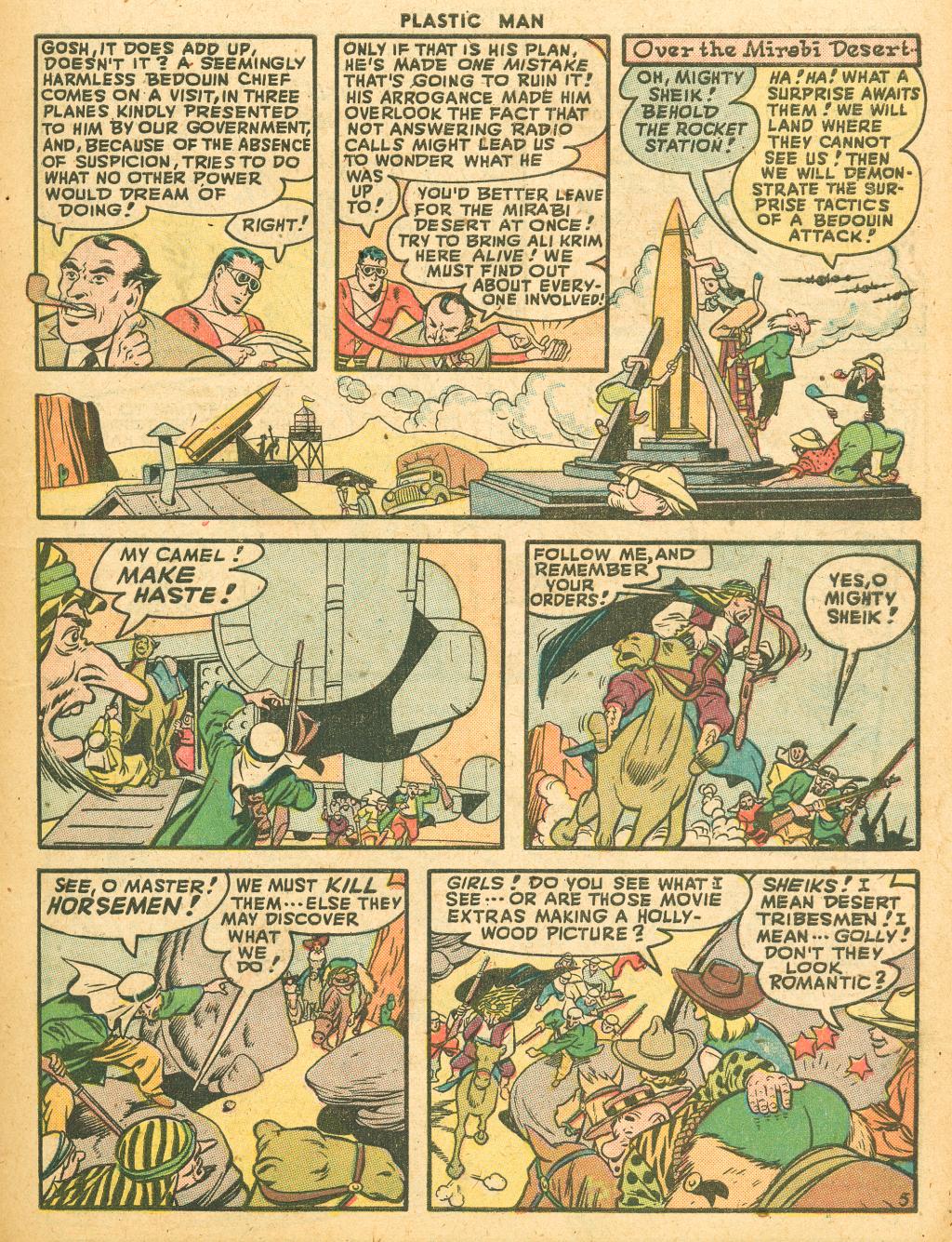 Read online Plastic Man (1943) comic -  Issue #10 - 7
