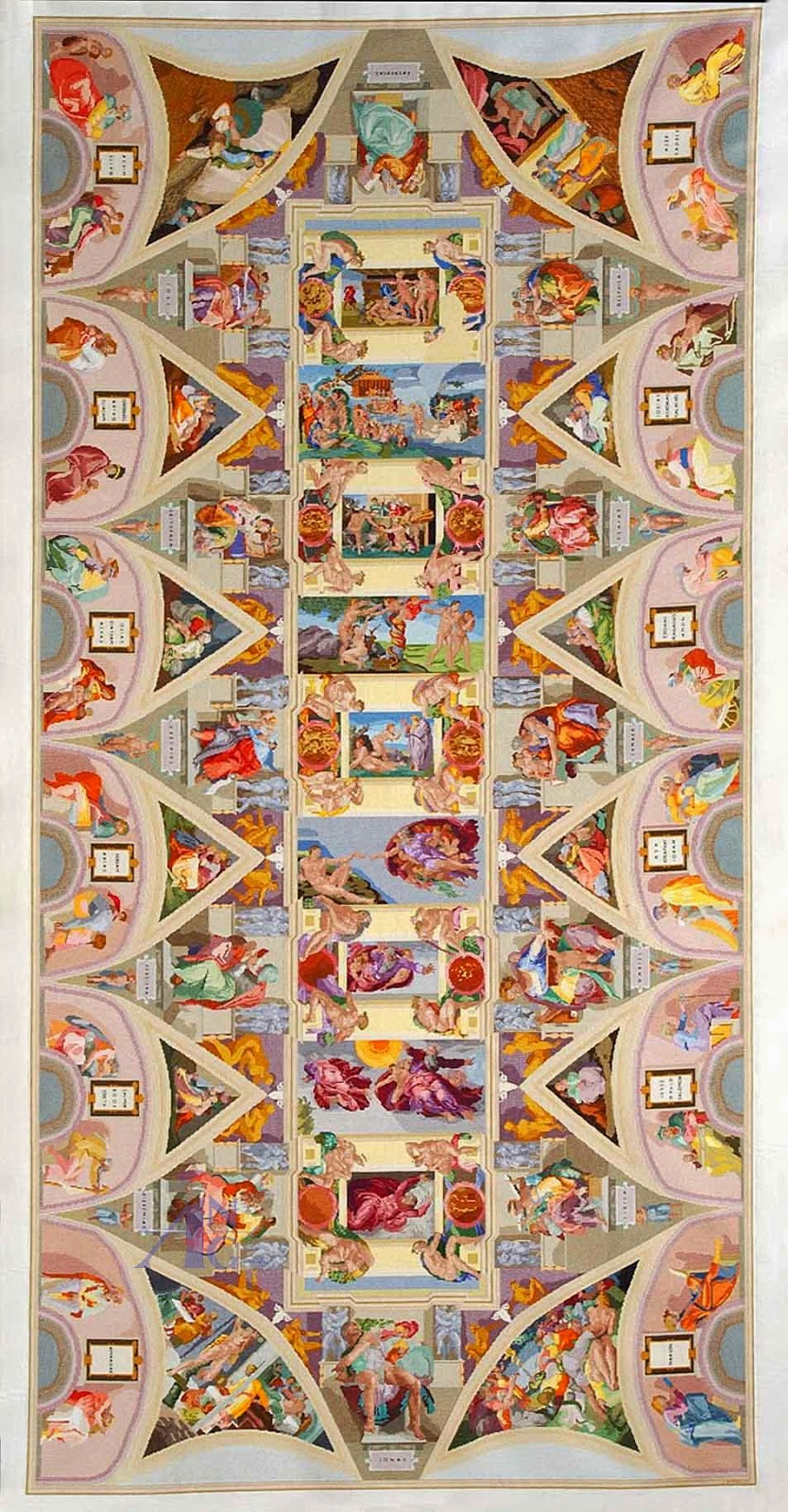 MATIN LUMINEUX Chapelle Sixtine brodée MATIN LUMINEUX Chapelle Sixtine brodée