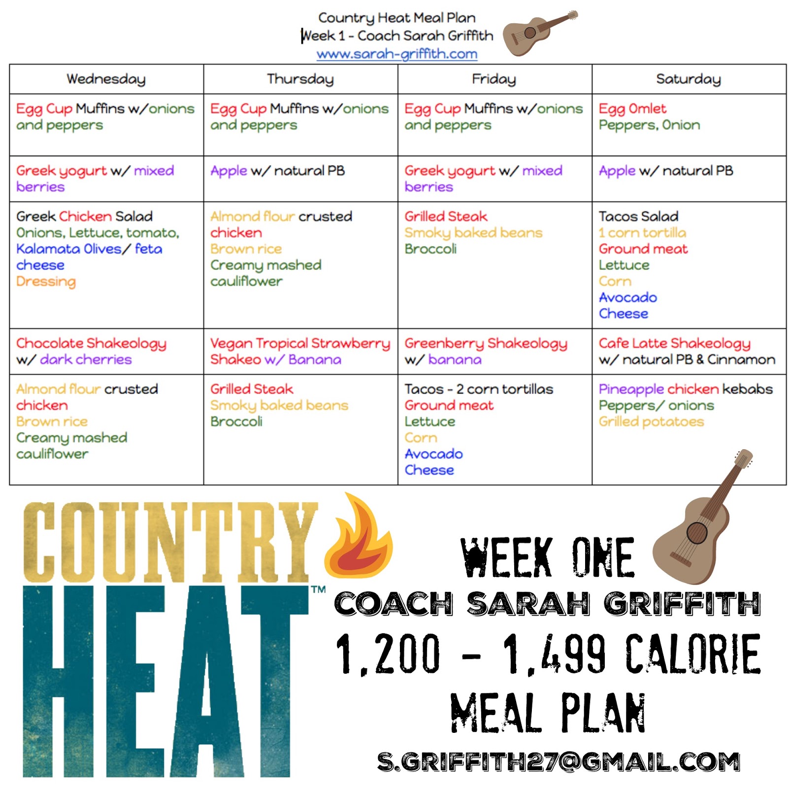 Sarah Griffith COUNTRY HEAT WORKOUT PROGRAM Coming Soon!