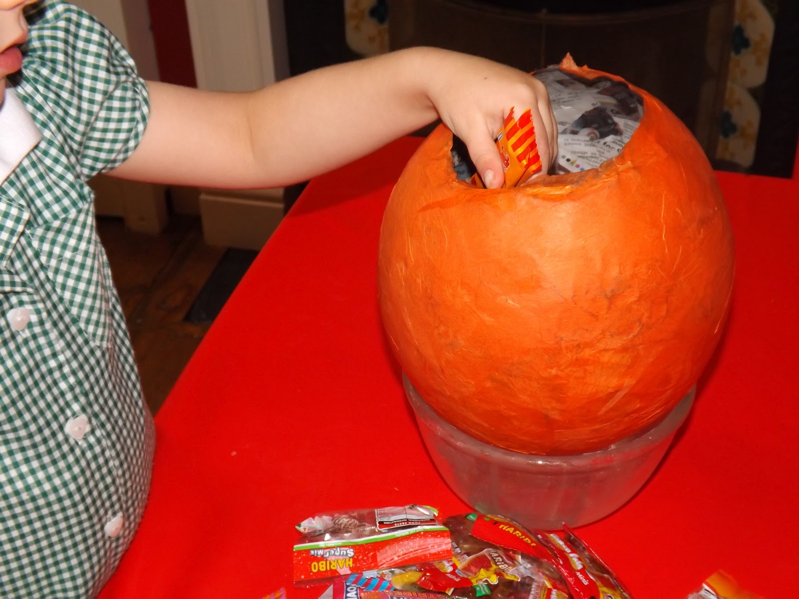 Me and my shadow Papiermâché Pumpkin Piñata