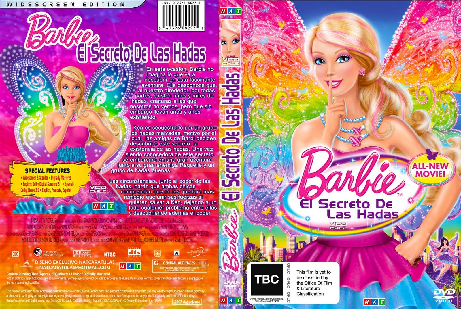 mayoria haga turismo acumular Barbie: El Secreto De Las Hadas [DVD]: Dibujos Animados, William Lau,  Dibujos Animados: Películas Y TV | lagear.com.ar