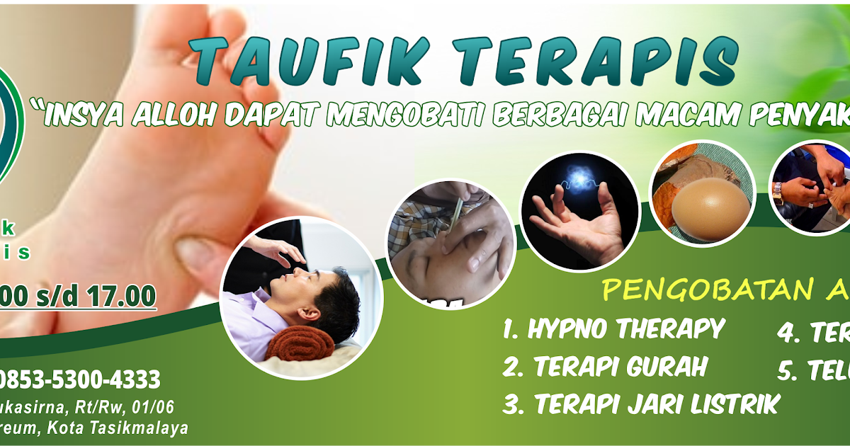 Desain Banner Pengobatan Alternatif Vektor Siap Langsung di Cetak FREE