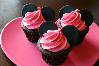 Cupcakes Minnie Mouse, parte 1