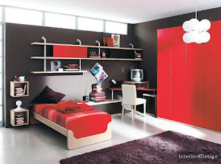 Red And Black Kids Bedroom 9