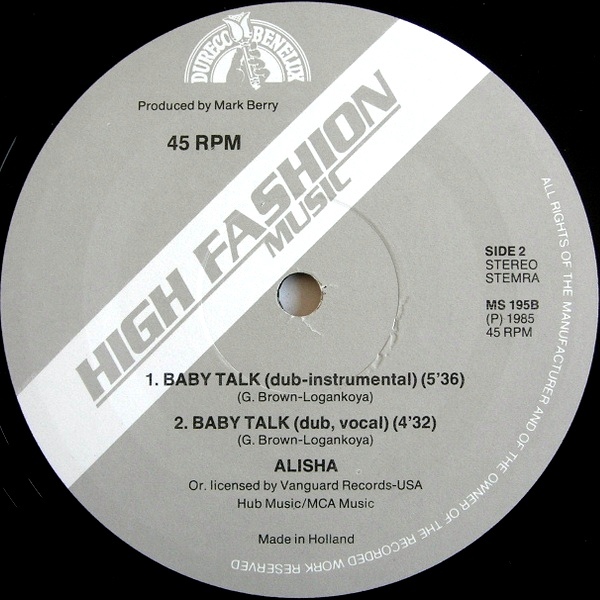 Music download blogspot 80s 90s ALISHA BABY TALK