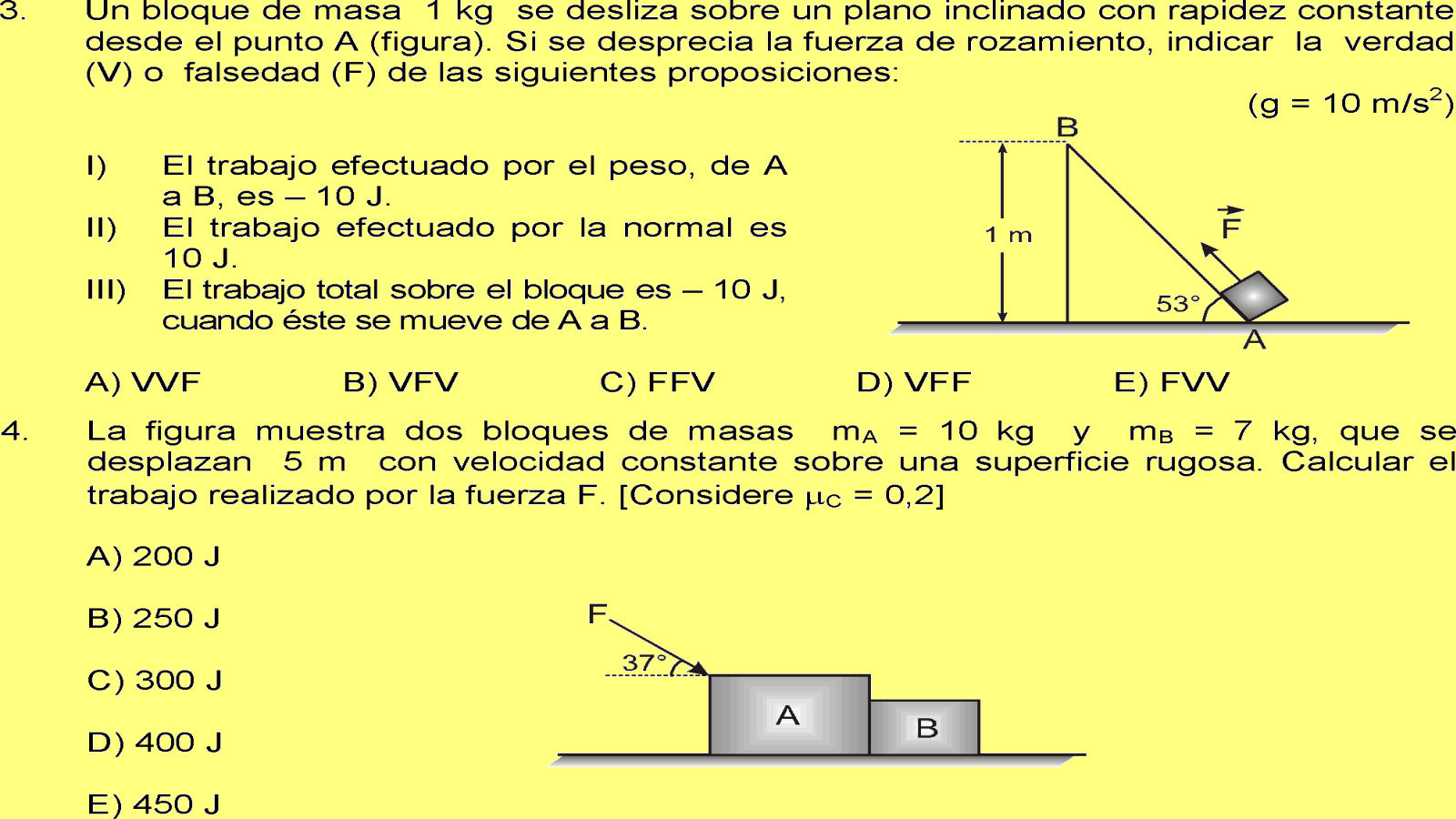 TRABAJO MECÁNICO PROBLEMAS RESUELTOS - FÍSICA PDF