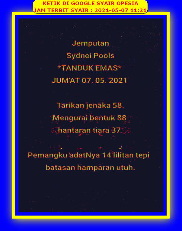 PREDIKSI SYDNEY COJEEL