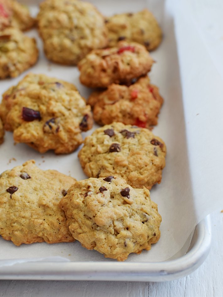 Galletas de avena con diferentes sabores