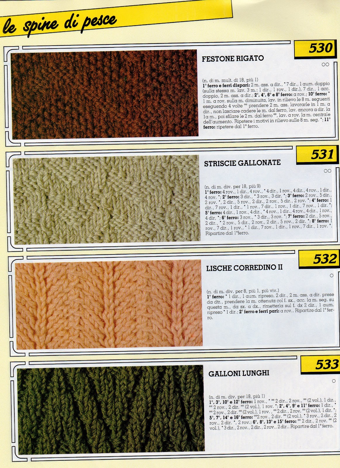 Punti Ai Ferri Spiegazioni In Italiano lo spazio di lilla: Collezione punti ai ferri 5 / Knitting stitches
