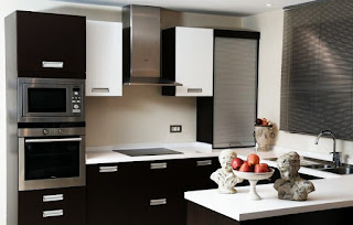 Mini Kitchen Design Tips-Flavoured Black White