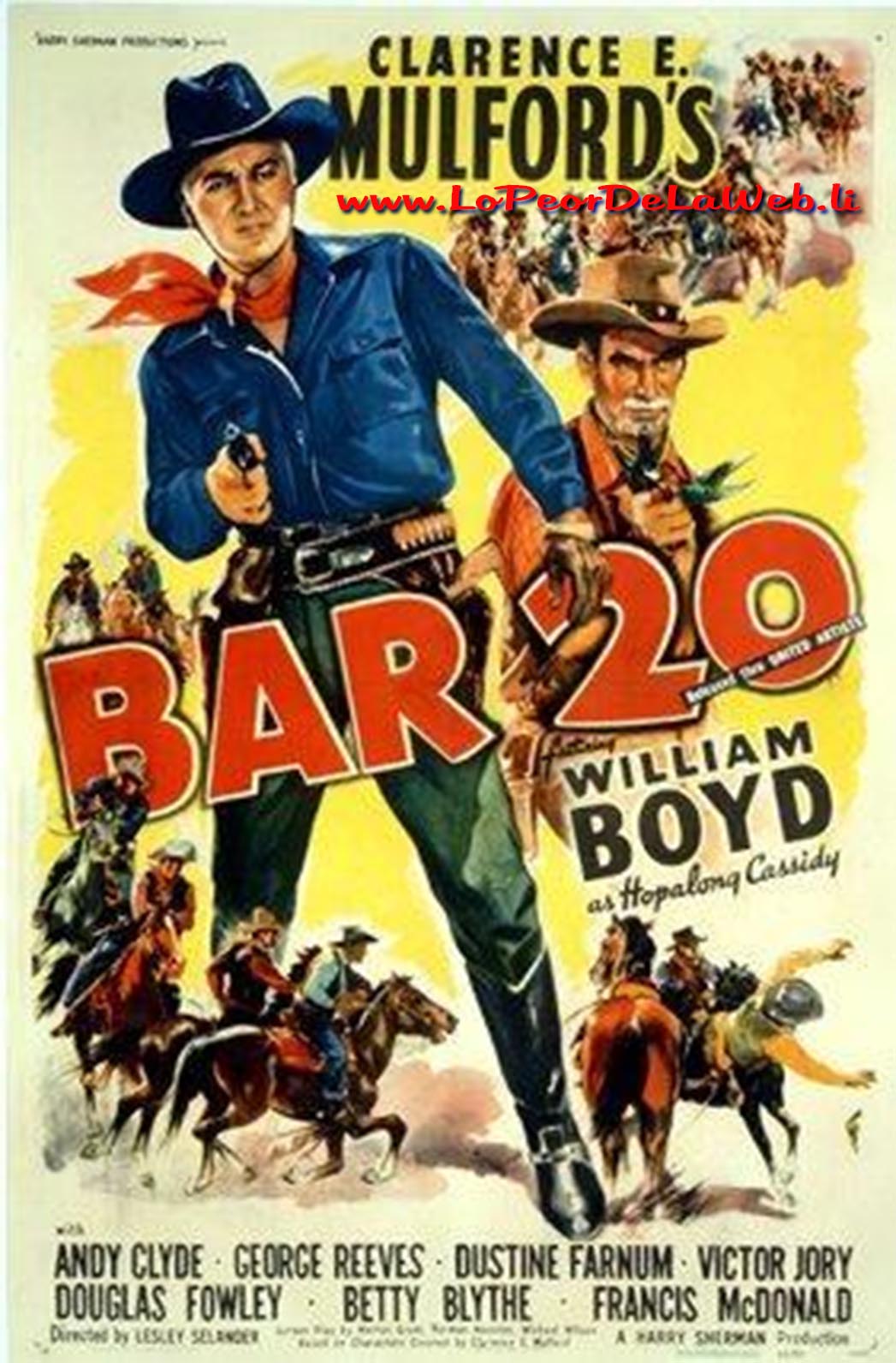 Bar 20 (Western / 1943 / Robert Mitchum / Mediometraje)