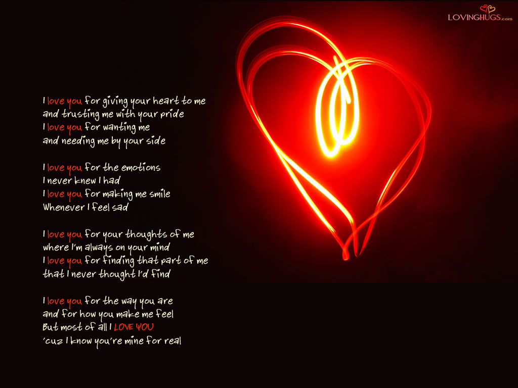 i love you poems for girlfriend
