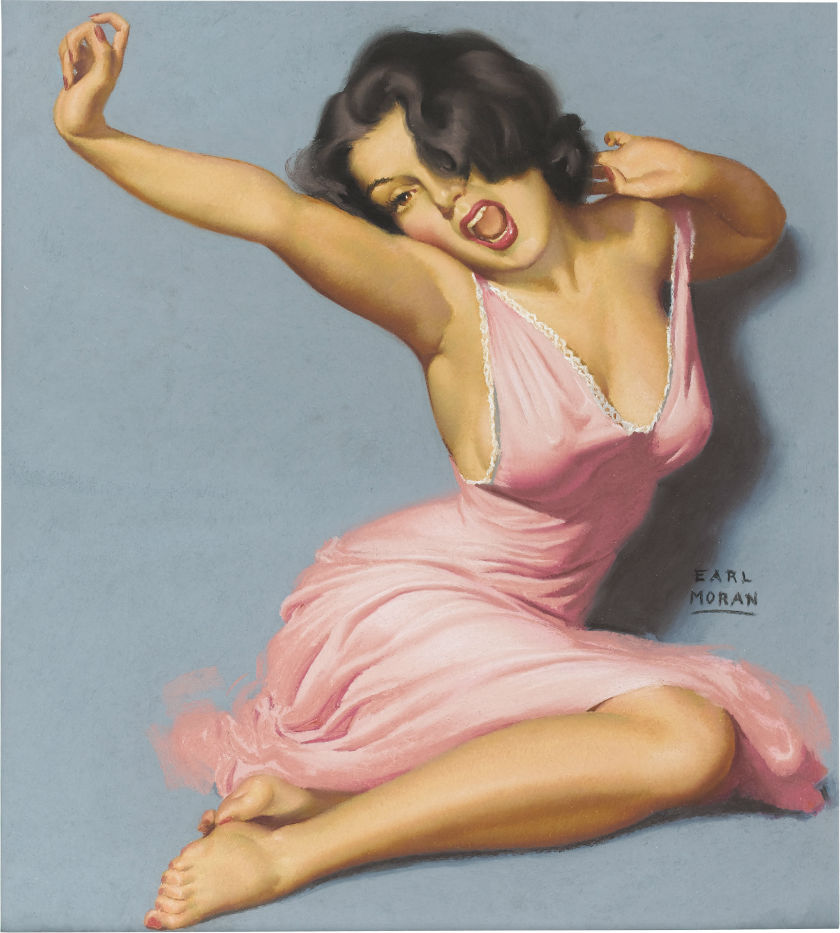 Earl Moran 1893 1984 Catherine La Rose The Poet Of Painting