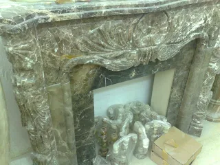 emperadore marble fireplace