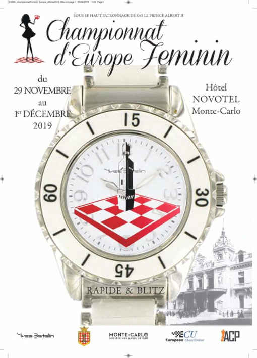 Championnat d'Europe féminin de parties rapides et blitz à Monaco Championnat d'Europe féminin de parties rapides et blitz à Monaco