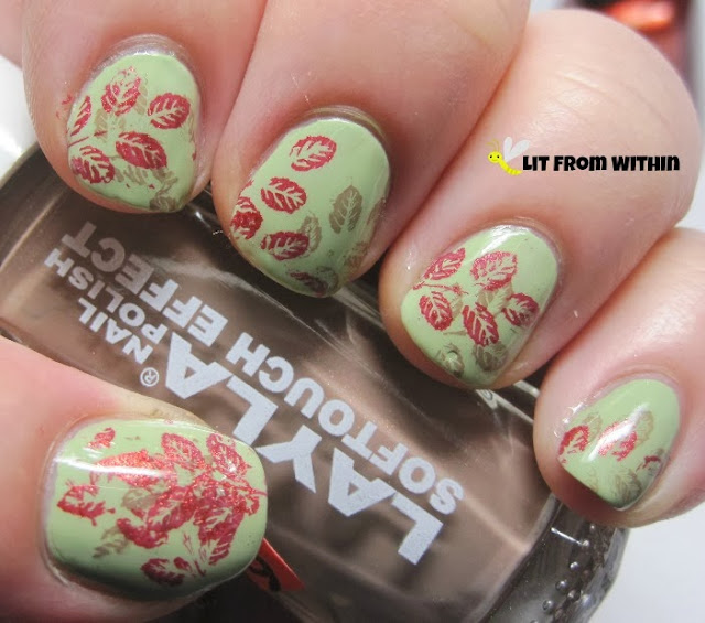 stamped first with Layla Softouch Effect 11, and then with Zoya Channing