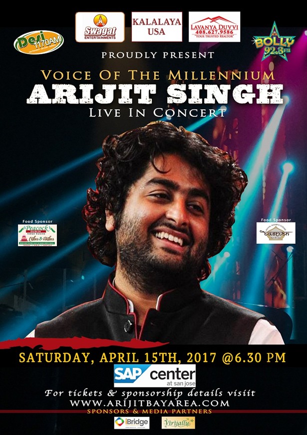 JERRY SLAIR: Arijit Singh Live in Concert Bay Area