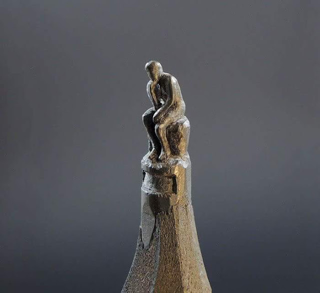 مجموعة صور لاجمل ابداع لاففنون النقش على (( لب)) أو اقلام الرصاص,,