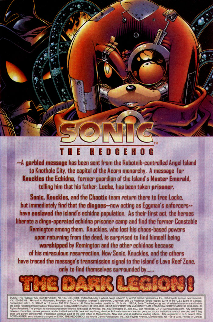 Read online Sonic The Hedgehog comic -  Issue #139 - 2