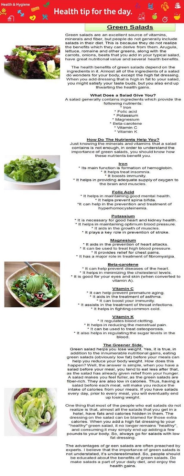 Get Everything Done Benefits of Green Salads Health Tips...