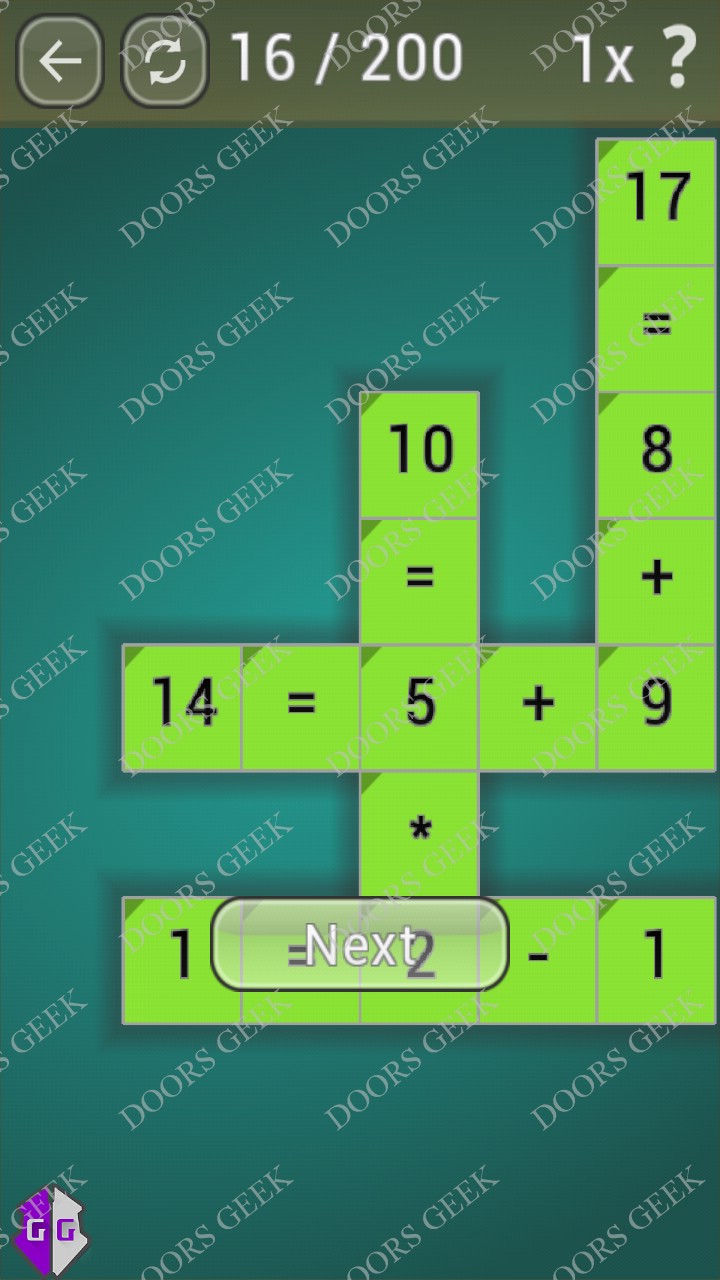 Math Games [Beginner] Level 16 Doors Geek