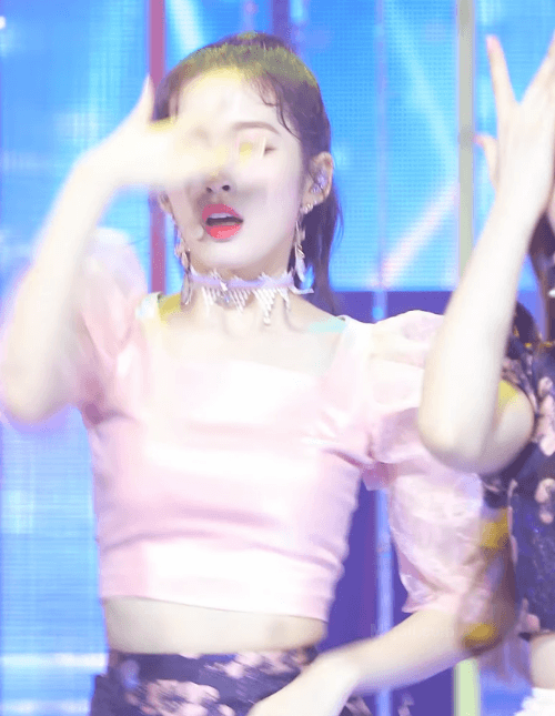 초근접 오마이걸 아린 불꽃놀이 무대