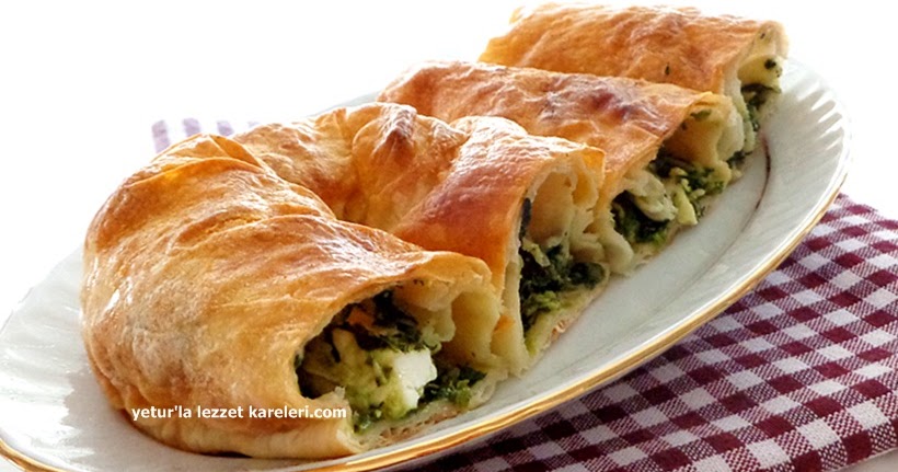 yetur�la lezzet ıspanaklı kol böreği