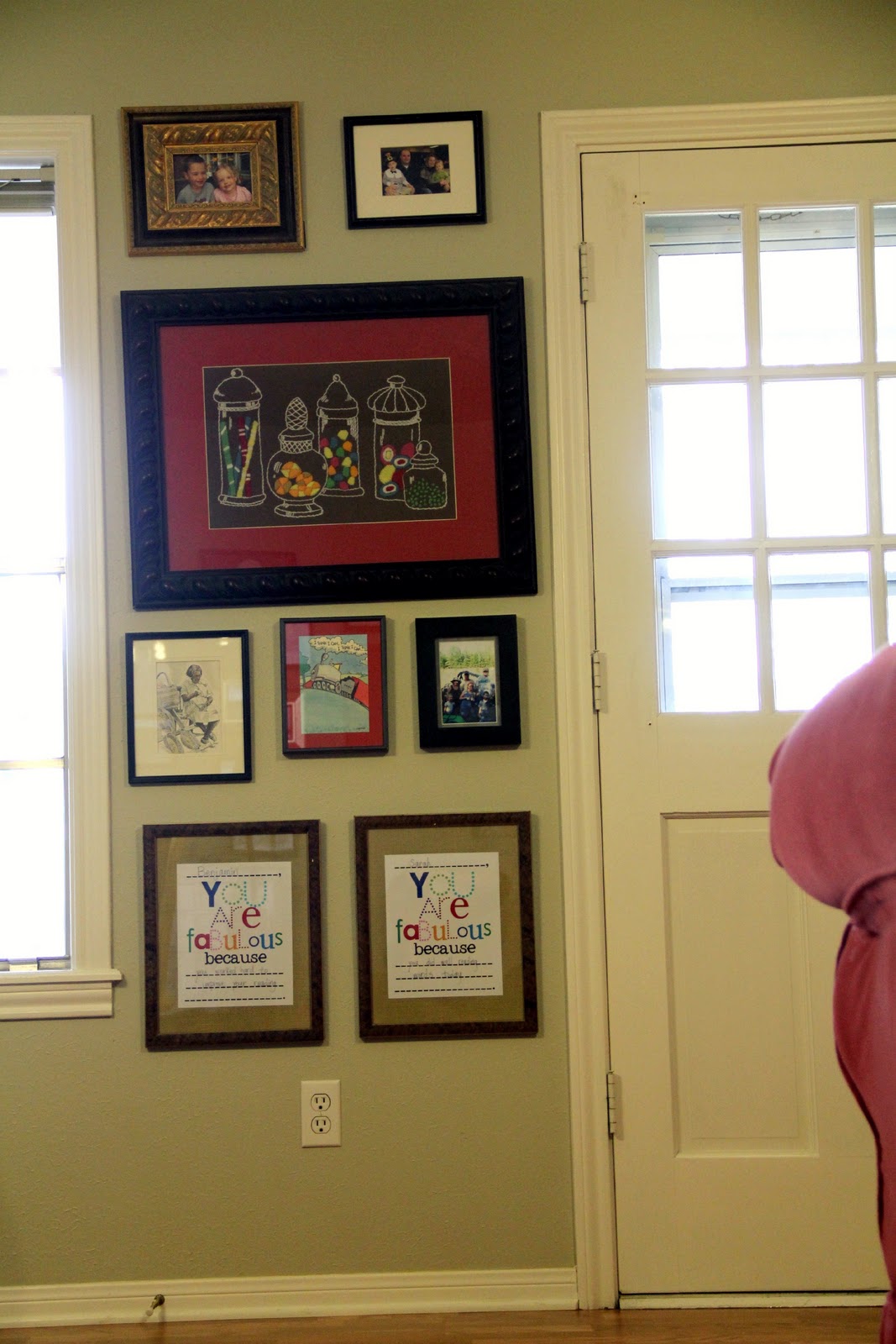 Imperfect Treasures: New Wall Art in the Family Room