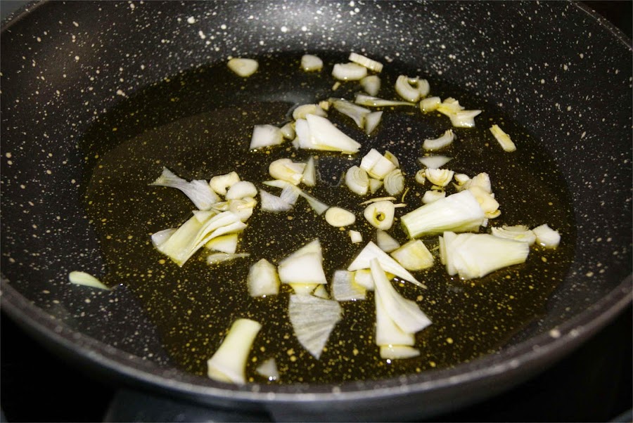 sartenada de setas paso 1