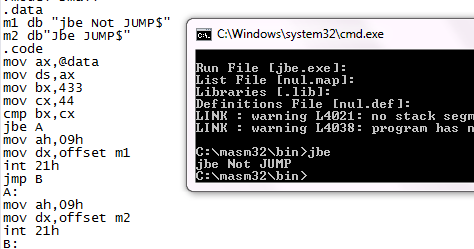 JBE in Assembly: ~ Get Information