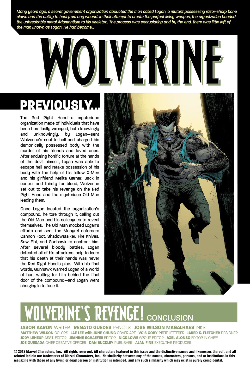 Read online Wolverine (2010) comic -  Issue #14 - 2