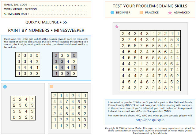 PAINT BY NUMBERS • MINESWEEPER Puzzles