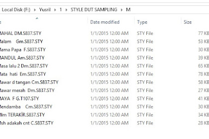 UPDATE ! Style Sampling Yamaha PSR S GRATIS (List i - z)