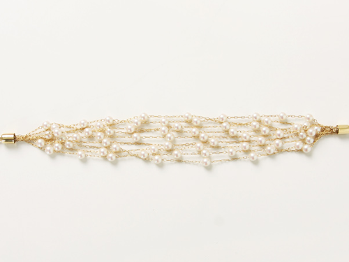 Korean Layered Pearl Link Bracelet