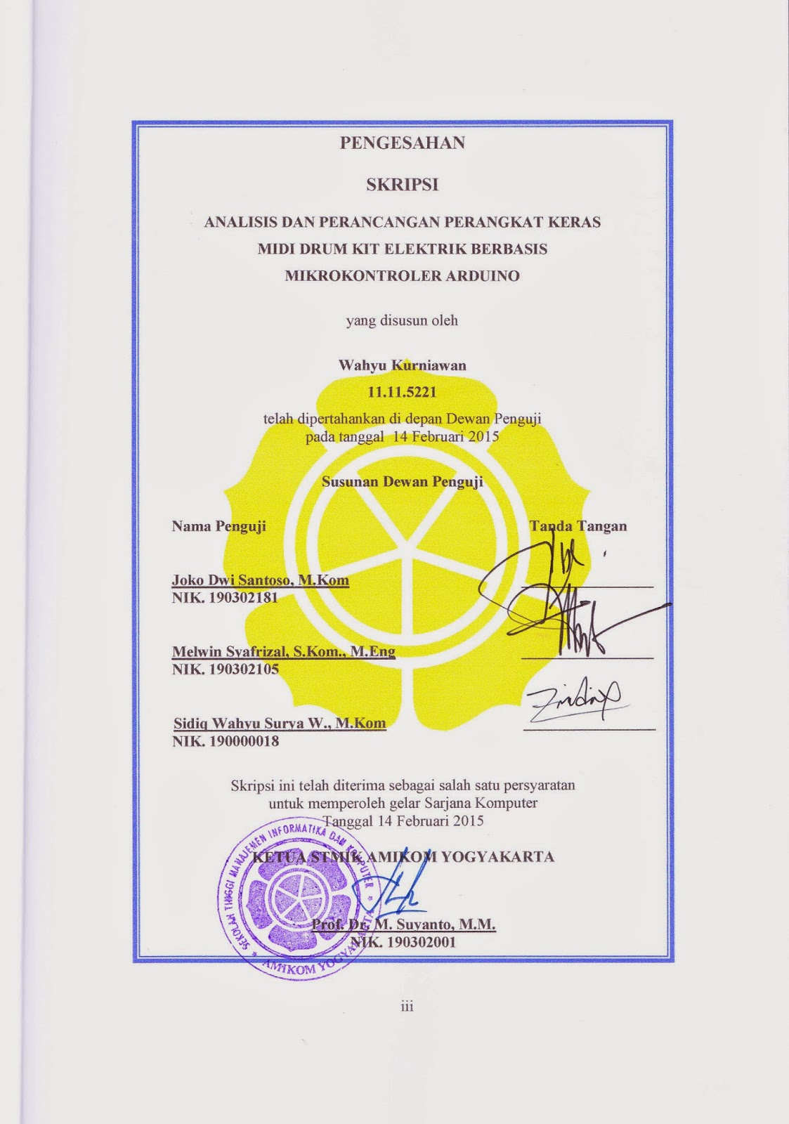 Skripsi Amikom Yogyakarta Ide Judul Skripsi Universitas