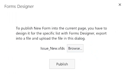 Import SharePoint form